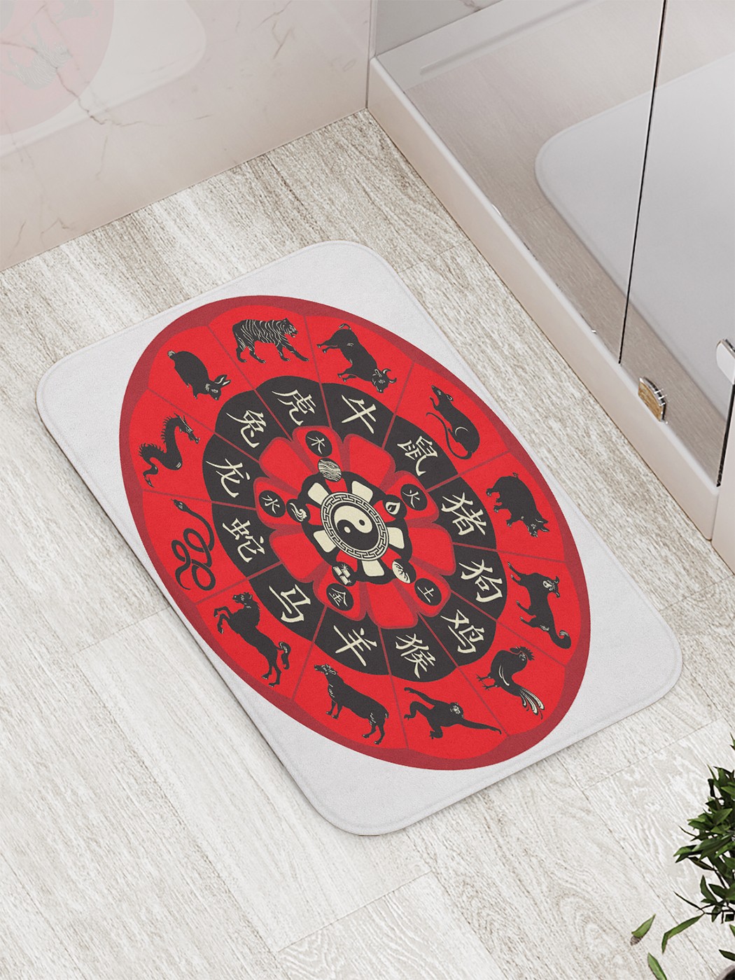

Коврик противоскользящий для ванной, сауны, бассейна, 77х52 см bath_87941 JoyArty
