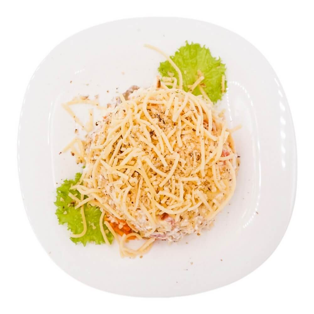 

Салат слоеный с мясом копченой курицы охлажденный 500 г