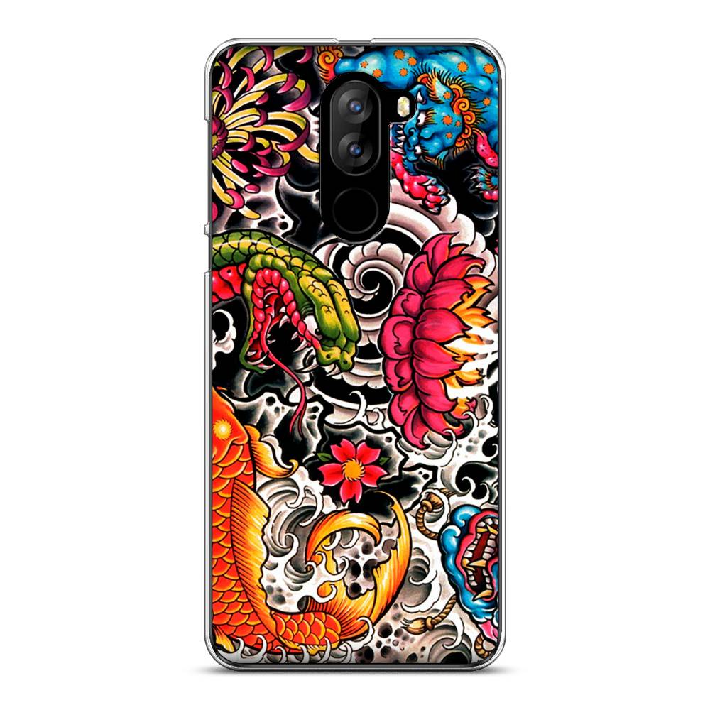 

Чехол на Doogee X60L "Японское искусство", Красный;оранжевый;голубой, 220550-4