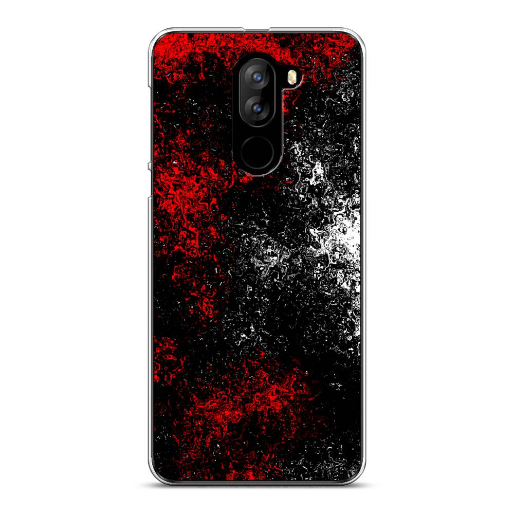 

Чехол на Doogee X60L "Монотипия", Красный;черный;белый, 220550-3