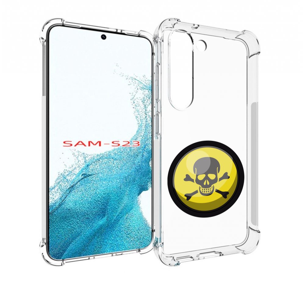 

Чехол MyPads желтый-череп для Samsung Galaxy S23, Прозрачный, Tocco