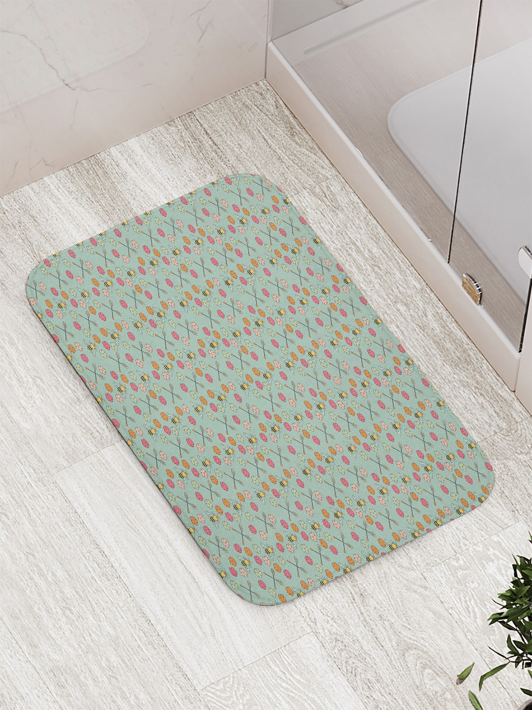 

Коврик противоскользящий для ванной, сауны, бассейна, 77х52 см bath_84755 JoyArty