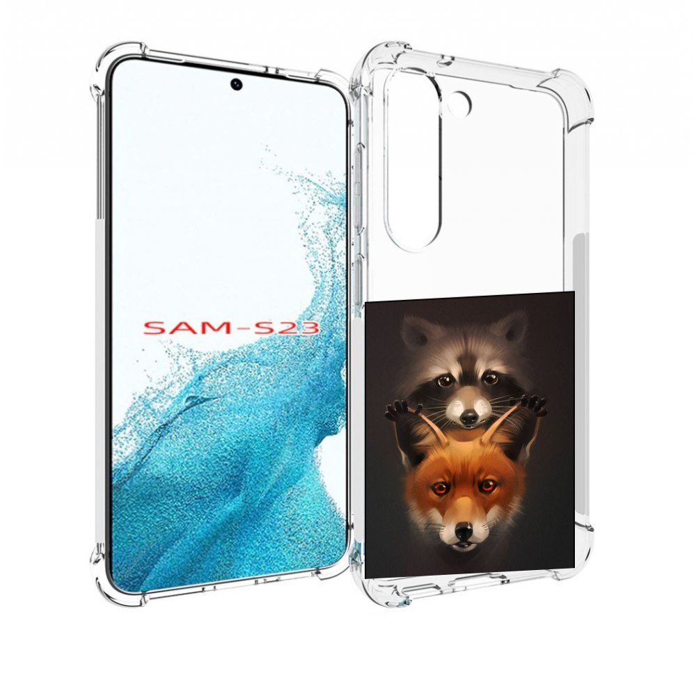 

Чехол MyPads енотик-лисенок для Samsung Galaxy S23, Прозрачный, Tocco