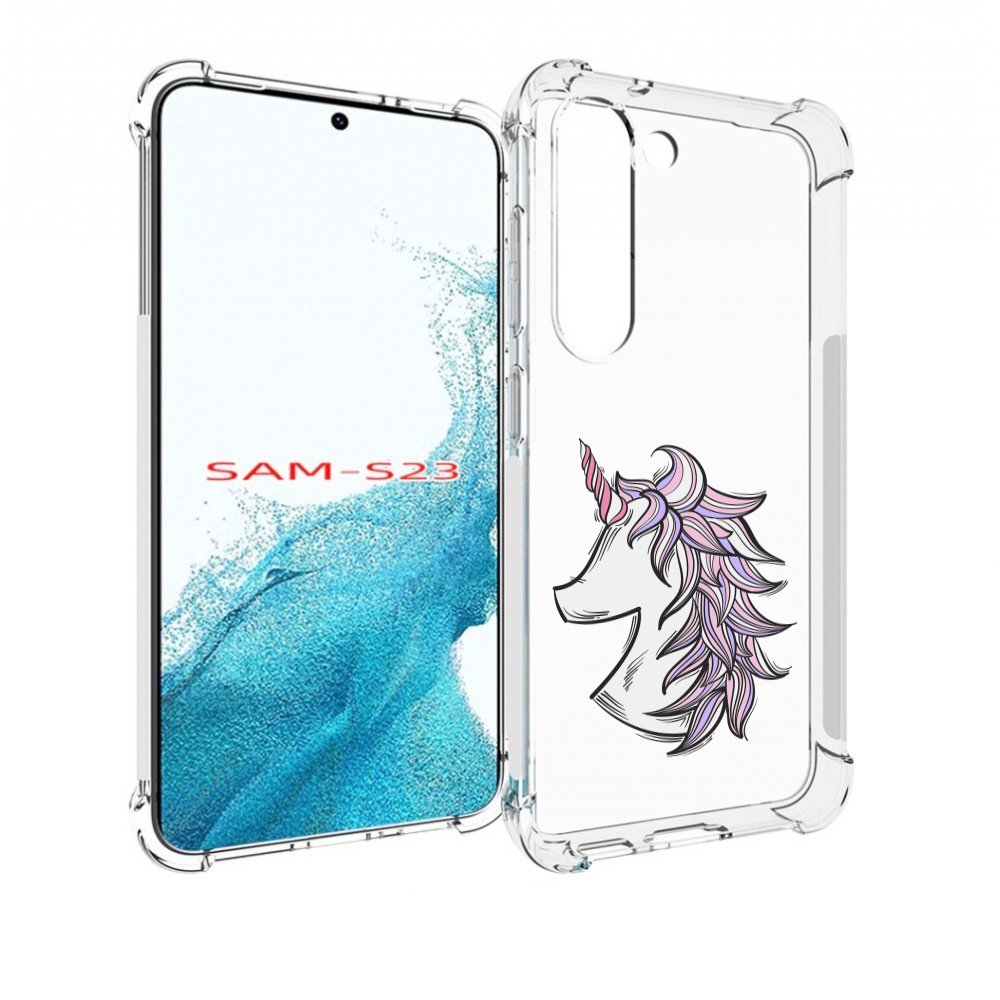 

Чехол MyPads единорог-рисунок для Samsung Galaxy S23, Прозрачный, Tocco
