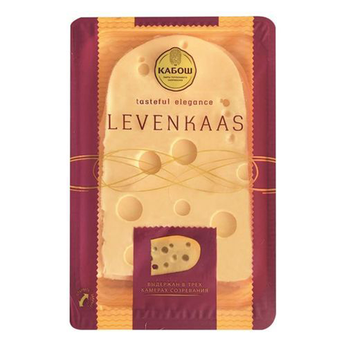 

Сыр полутвердый Кабош Levenkaas 45% 500 г