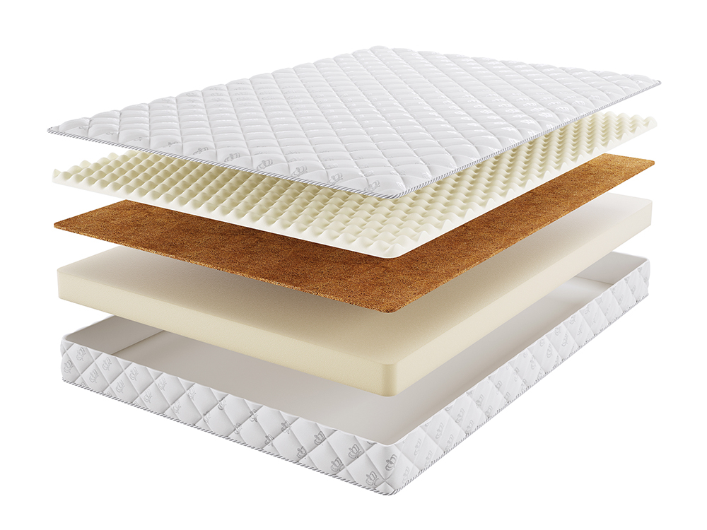 

Матрас Beautyson Roll Foam 10 Cocos Sens 160х195, Бежевый;белый;серый;серебристый, Roll Foam 10 Cocos Sens