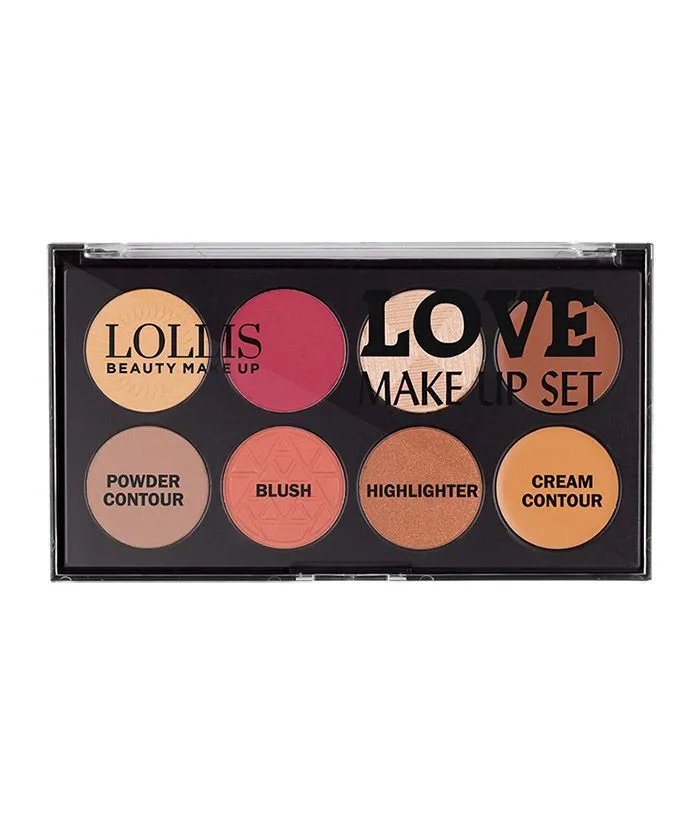 Набор для макияжа LOLLISLove Make Up Set Powder Contour&Blush&Highlighter&Cream