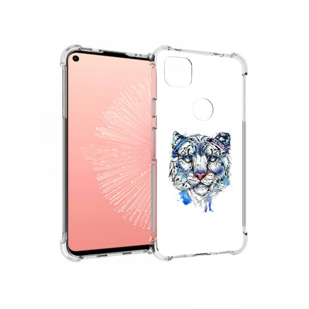 

Чехол MyPads Tocco для Google Pixel 4A водяной тигр, Прозрачный, Tocco