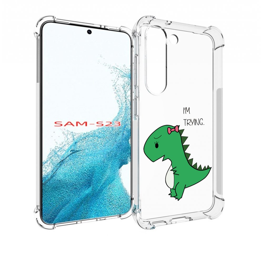 

Чехол MyPads динозаврик-девочка для Samsung Galaxy S23, Прозрачный, Tocco