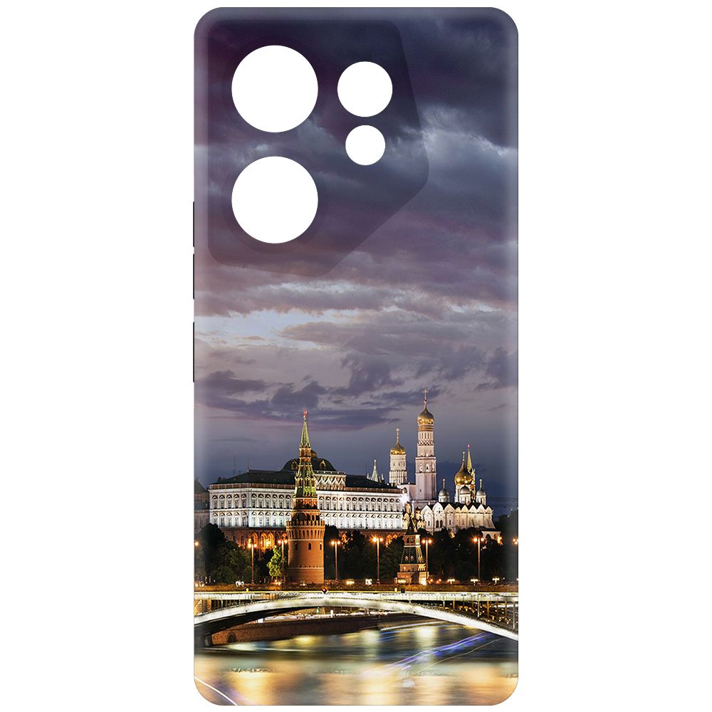 Чехол-накладка Krutoff Soft Case Россия, Московский Кремль для TECNO Camon 20 Premier