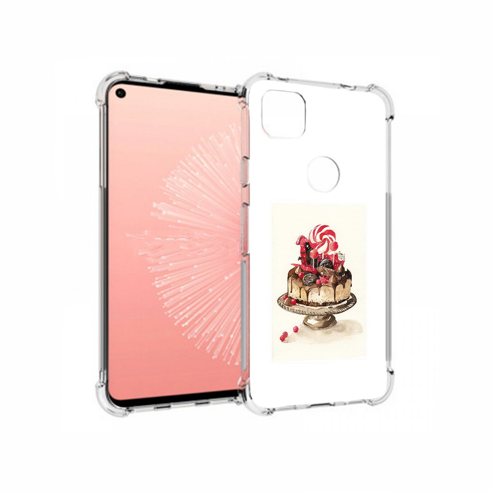

Чехол MyPads Tocco для Google Pixel 4A вкусный торт, Прозрачный, Tocco