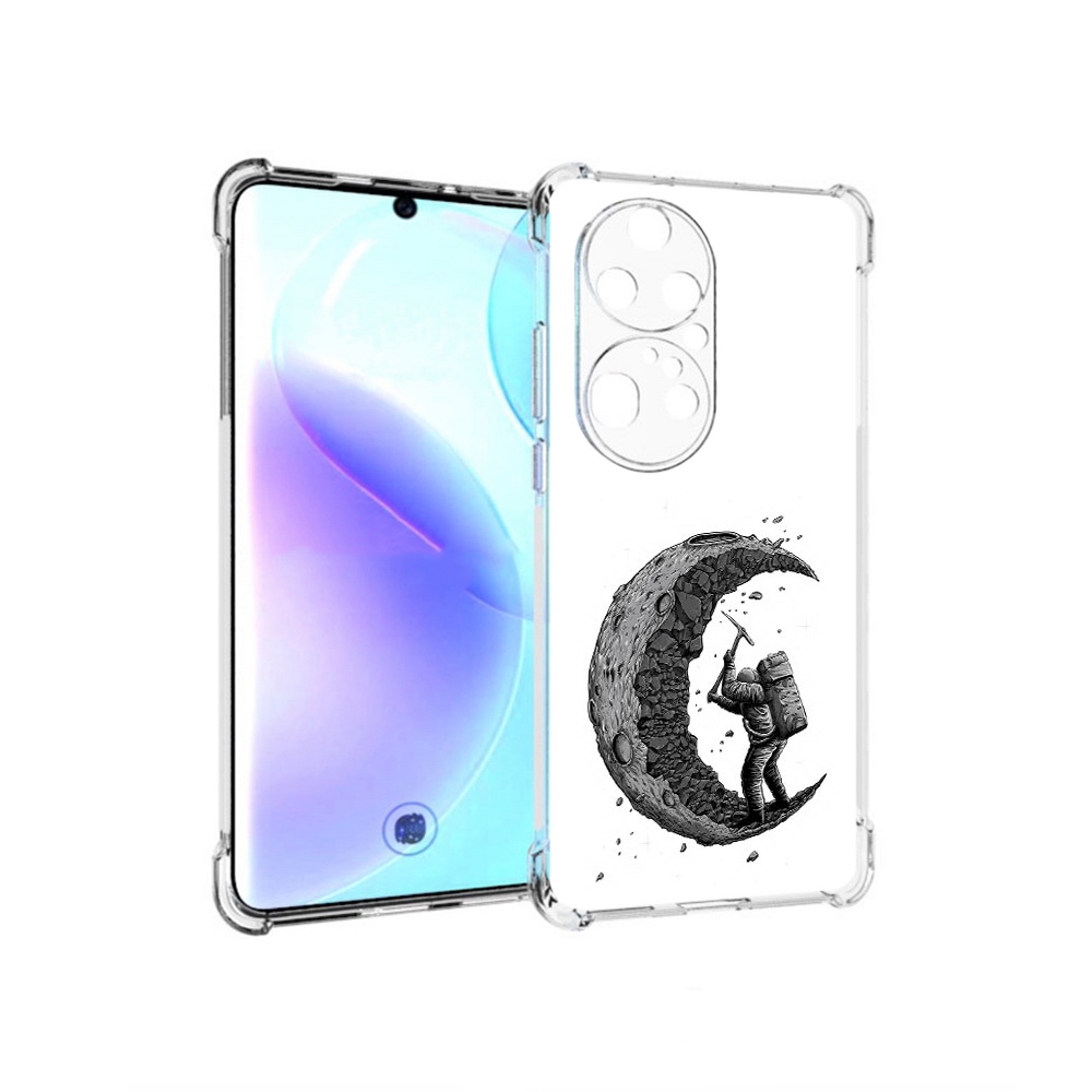 

Чехол MyPads Tocco для Huawei P50 Pro камненная луна, Прозрачный, Tocco