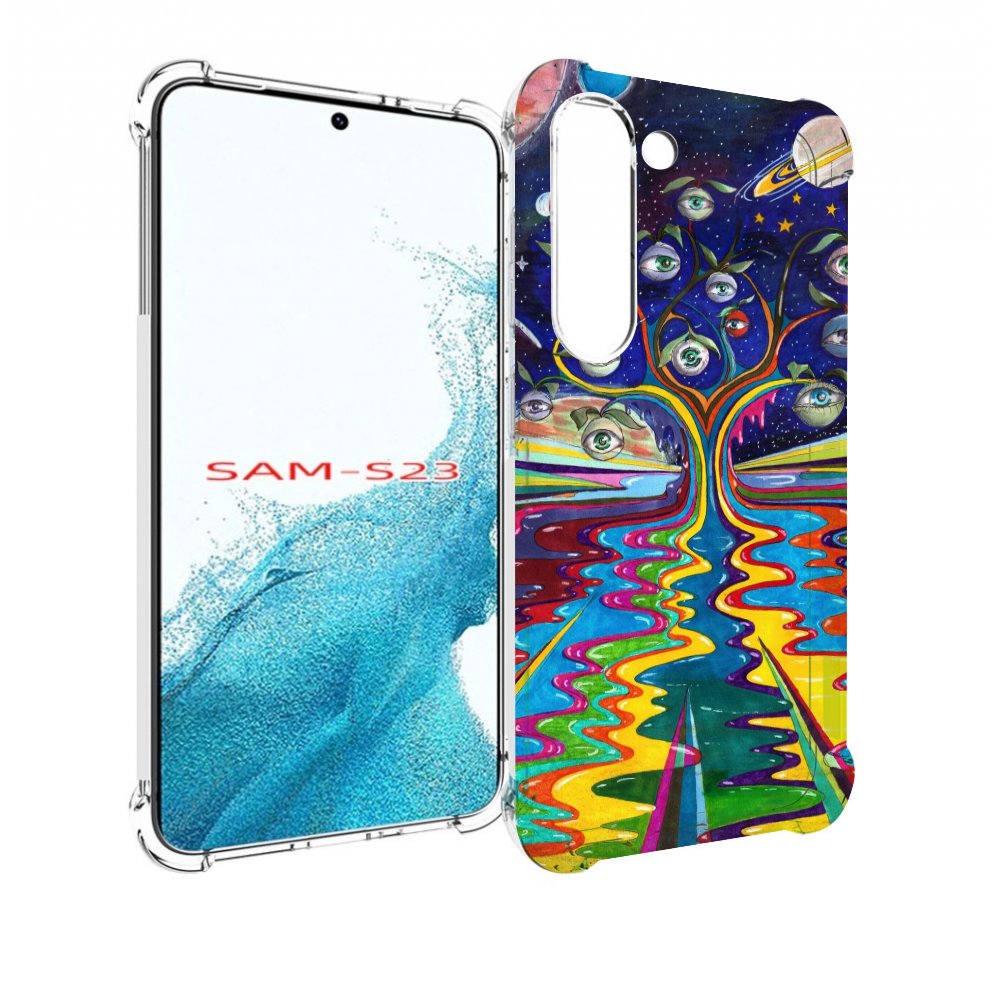

Чехол MyPads дерево с глазами акварель для Samsung Galaxy S23, Прозрачный, Tocco