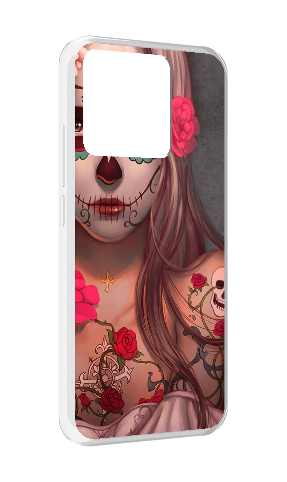 

Чехол MyPads Tocco для Xiaomi Redmi 10A девочка в рисунках, Прозрачный, Tocco