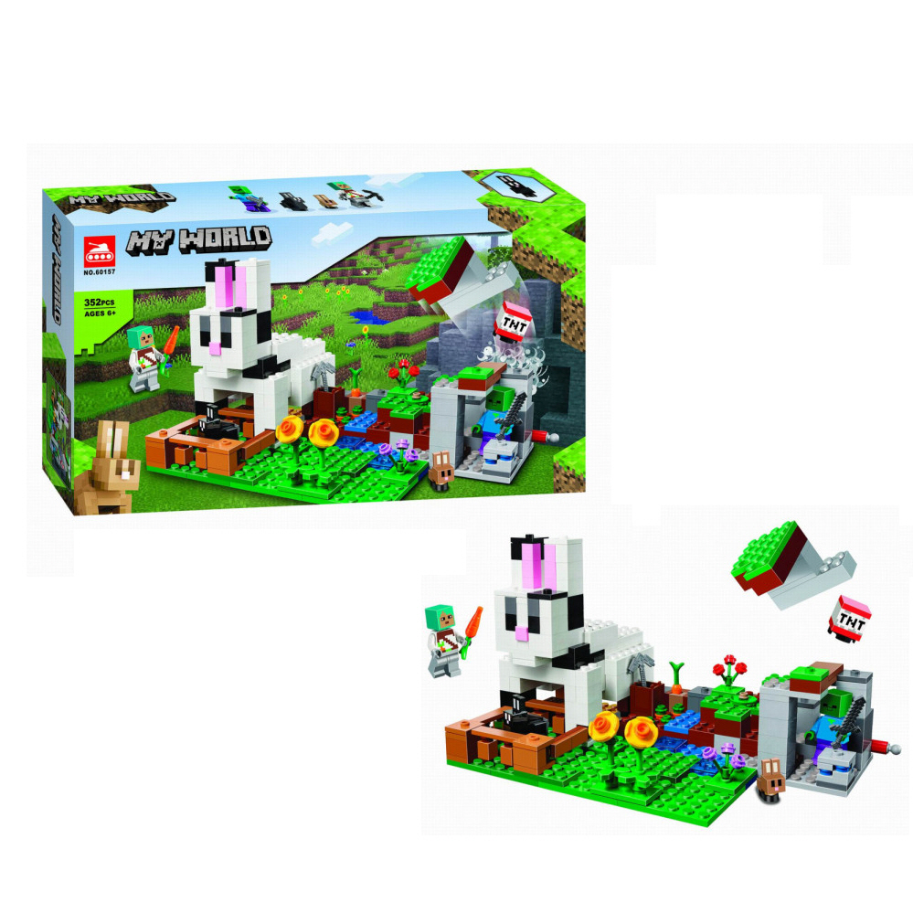 

Конструктор Lari 60157 Minecraft "Кроличье ранчо" 352 дет.