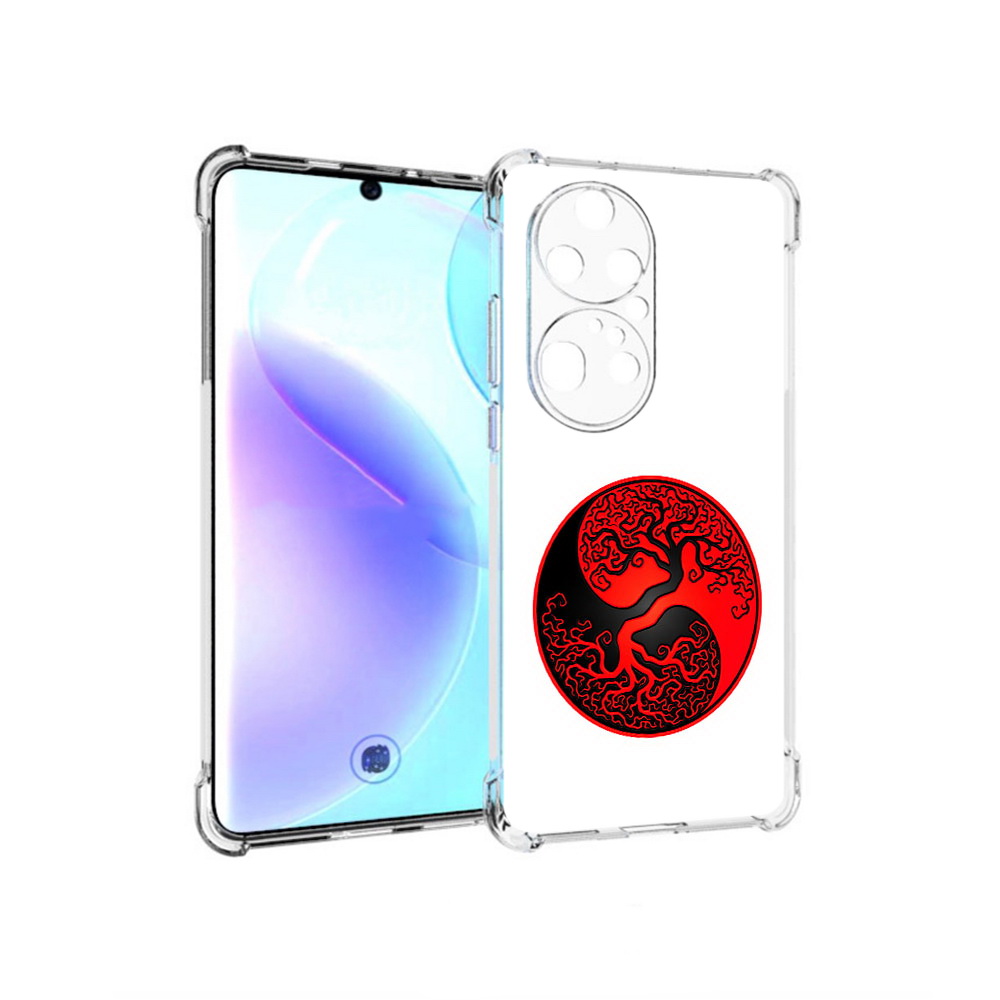 

Чехол MyPads Tocco для Huawei P50 Pro инь янь дерево, Прозрачный, Tocco