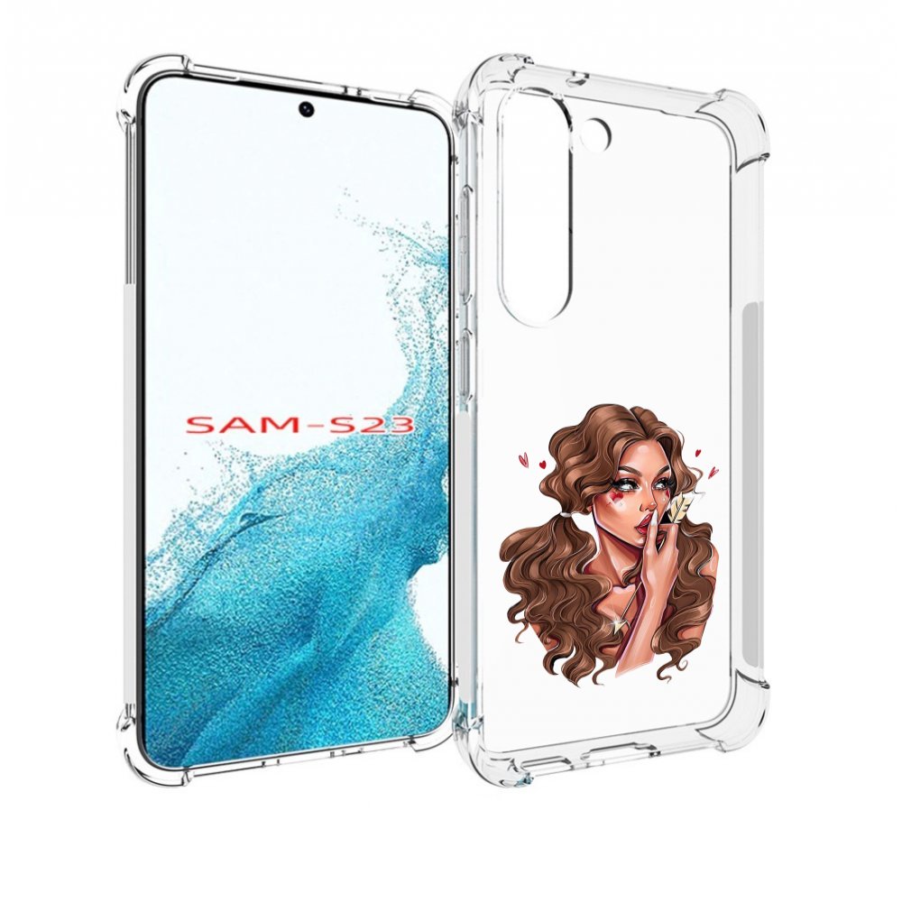 

Чехол MyPads девушка-со-стрелой женский для Samsung Galaxy S23, Прозрачный, Tocco