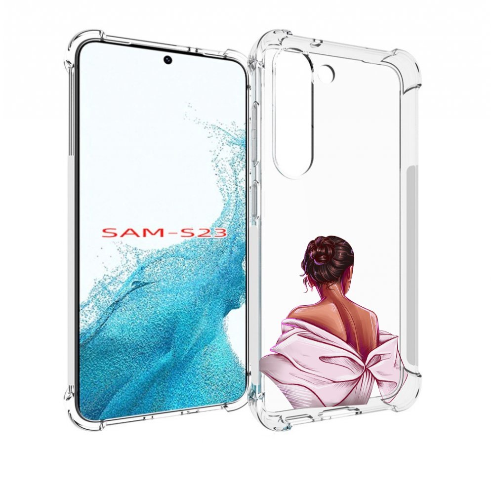 

Чехол MyPads девушка-со-спины женский для Samsung Galaxy S23, Прозрачный, Tocco
