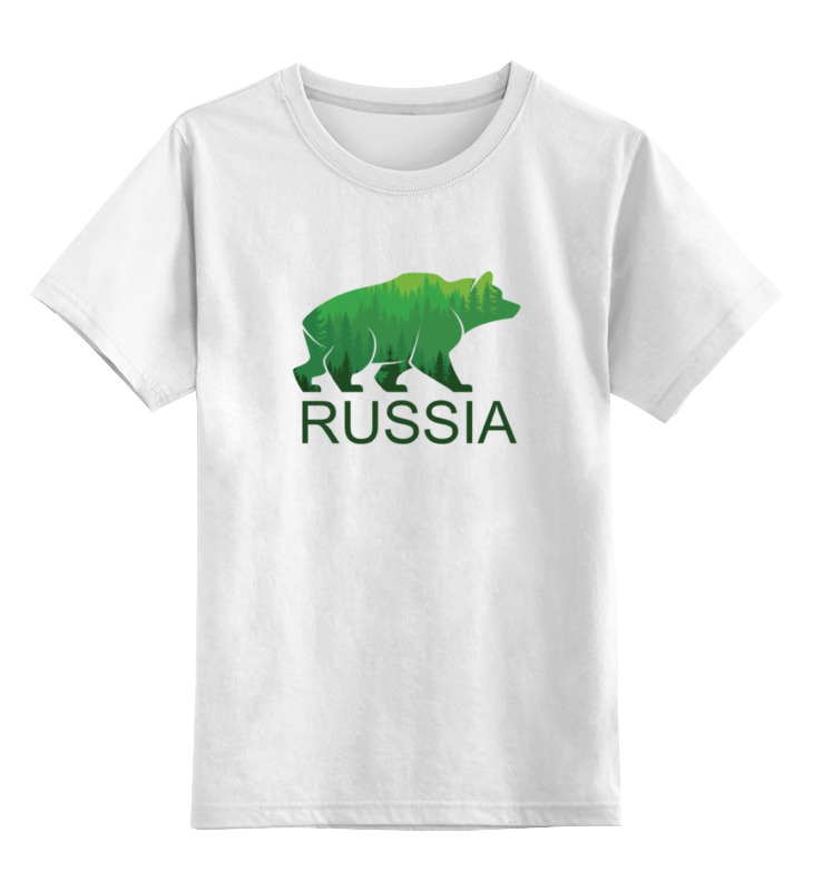 

Детская футболка Printio Россия, russia цв.белый р.104, 0000000731475