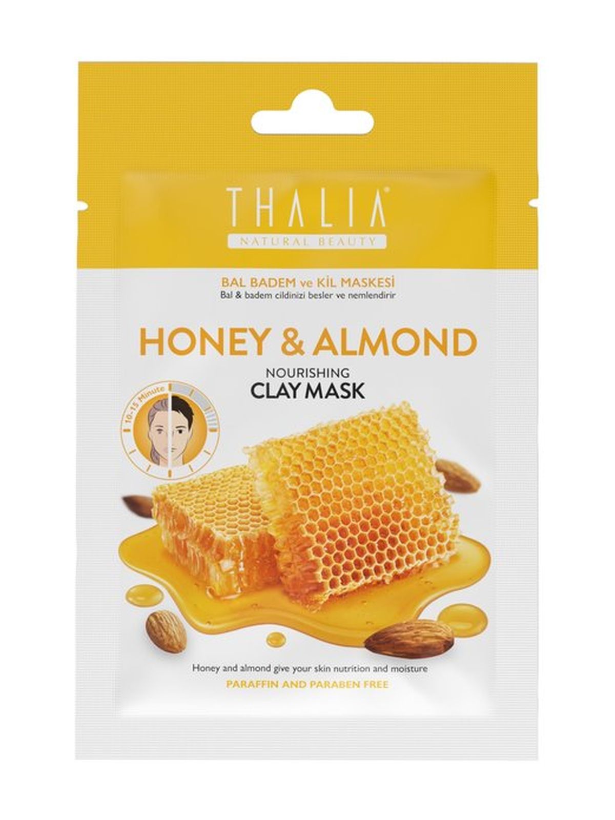 Питательная глиняная маска Thalia Natural Beauty Honey Almond Nourishing Clay Mask 200₽