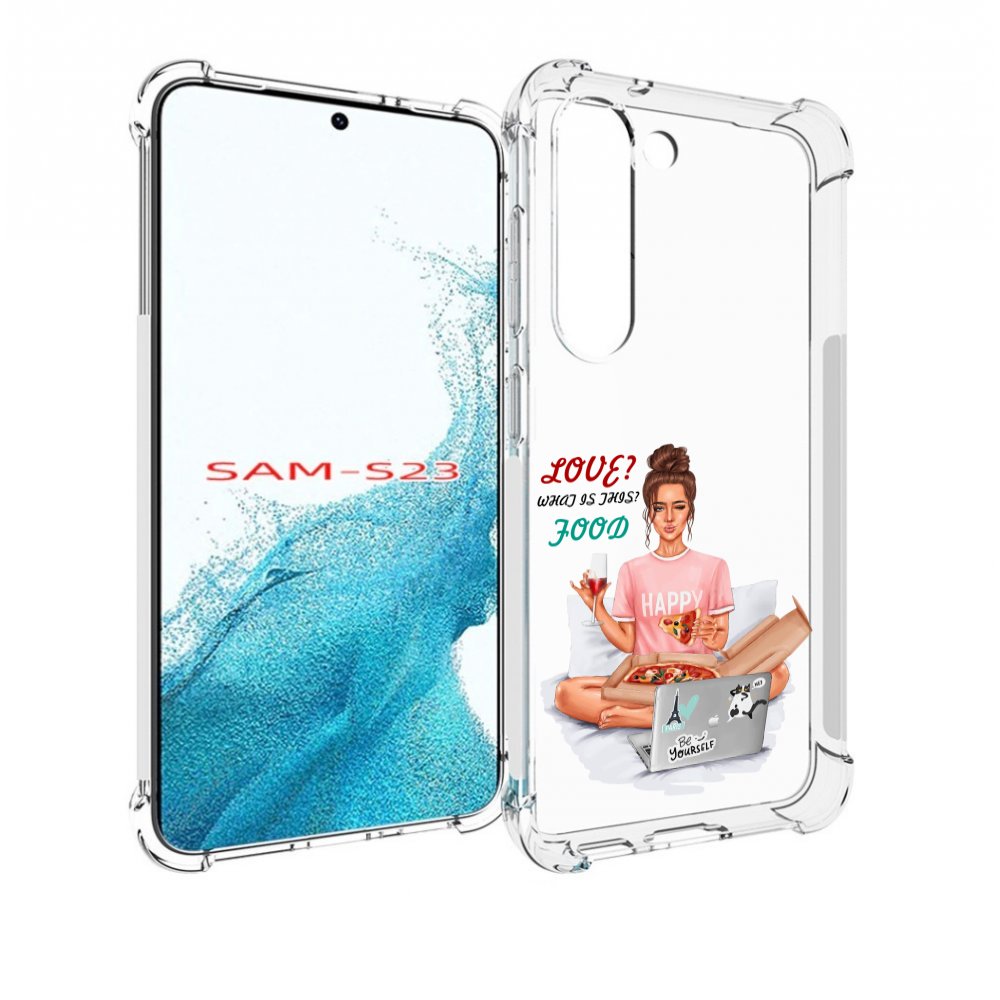 

Чехол MyPads девушка-с-ноутбуком женский для Samsung Galaxy S23, Прозрачный, Tocco