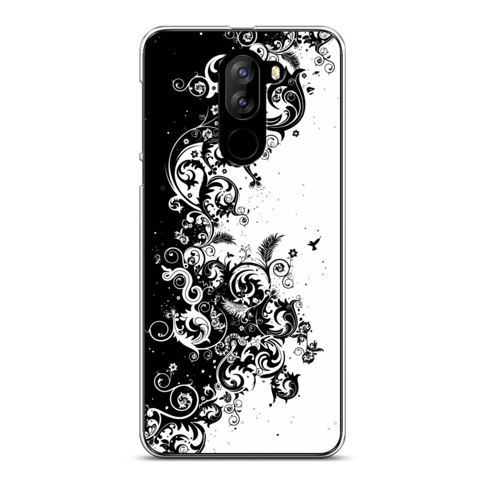 

Чехол на Doogee X60L "Черно белый узор", Белый;черный;серый, 220550-3