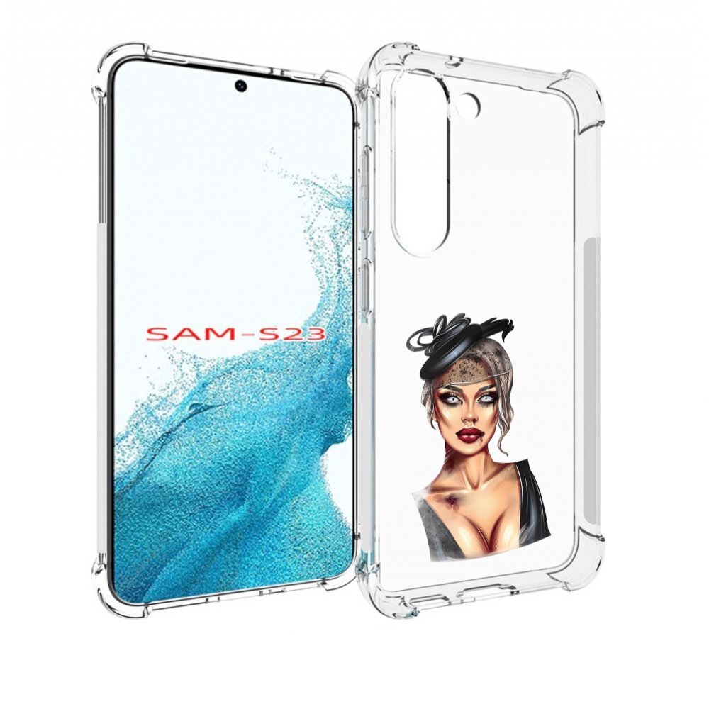 

Чехол MyPads девушка-с-линзами для Samsung Galaxy S23, Прозрачный, Tocco