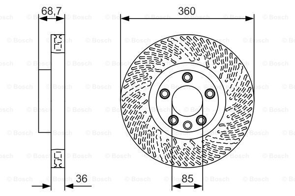 

Диски тормозные VW (VOLKSWAGEN) Touareg [7P5] (01.2010- )