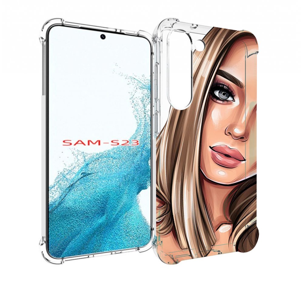 

Чехол MyPads девушка-с-каре женский для Samsung Galaxy S23, Прозрачный, Tocco