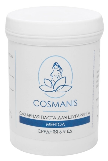 фото Паста сахарная для шугаринга cosmanis, "ментол" средняя, 350 г