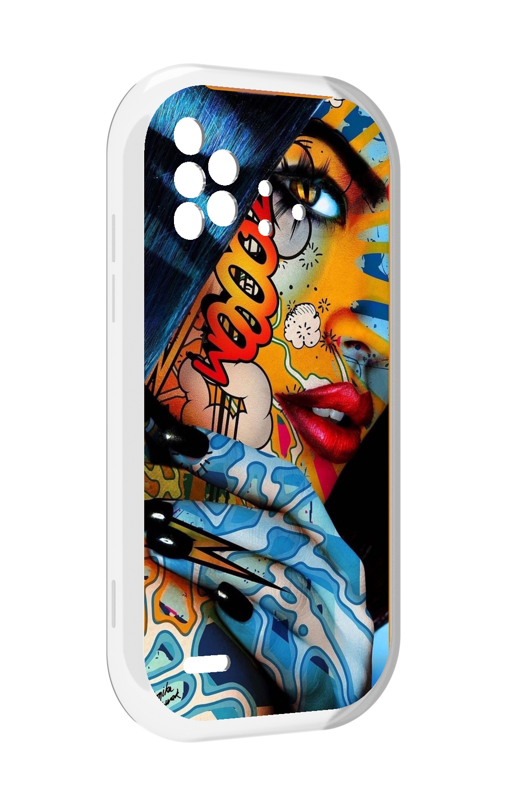 

Чехол MyPads девушка разрисованная краскам иженский для UMIDIGI Bison X10 / X10 Pro, Прозрачный, Tocco