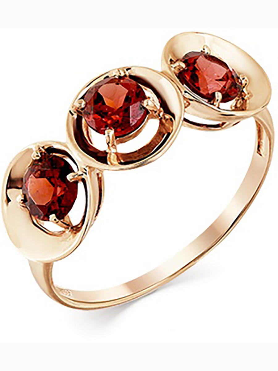 

Кольцо из красного золота с 3 гранатами р. 18 Master Brilliant 01-2-809-0300-010, 01-2-809-0300-010