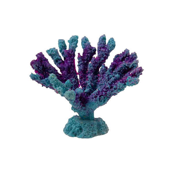Коралл для аквариума Grotaqua Акабария 9x5x7 см голубой