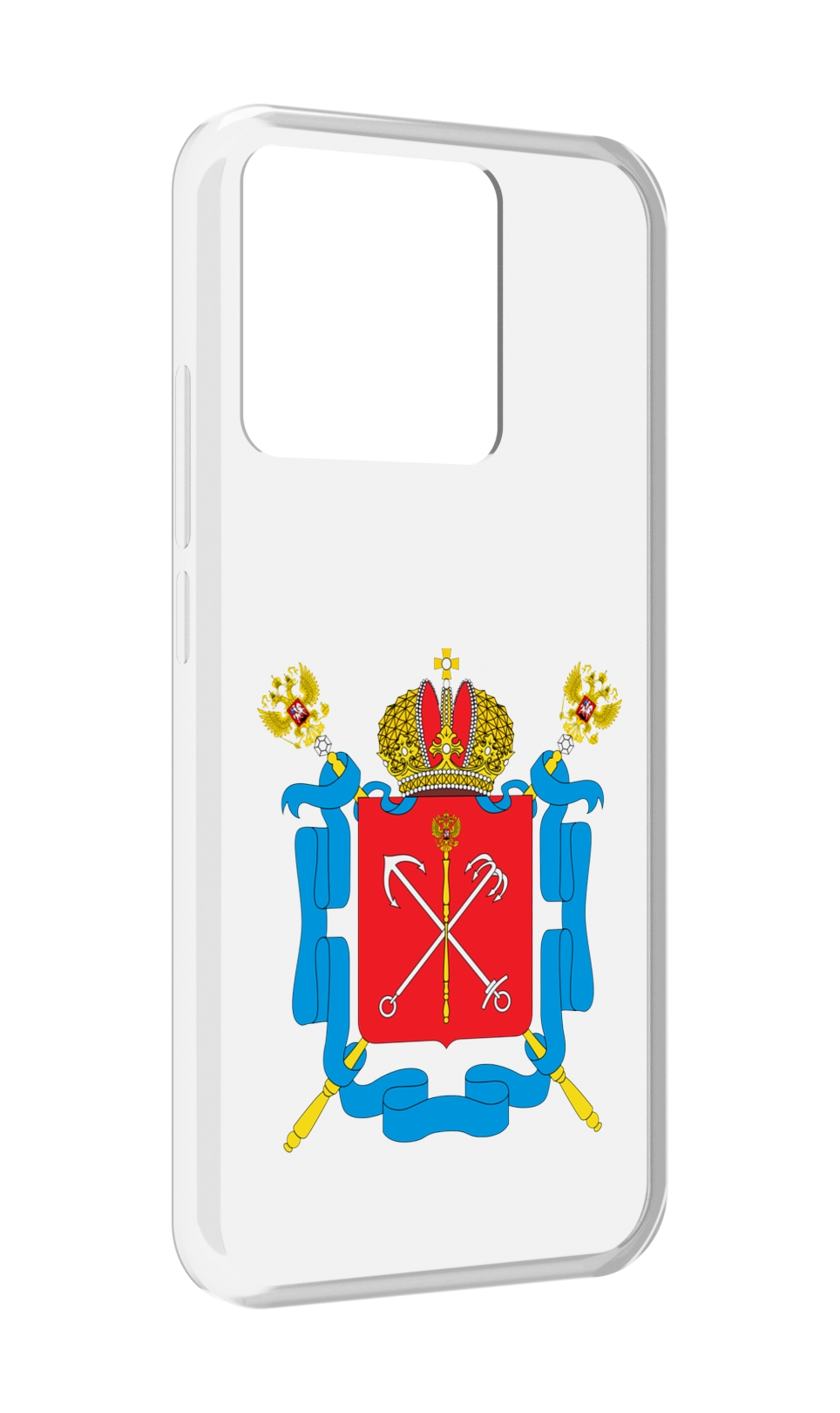 

Чехол MyPads Tocco для Xiaomi Redmi 10A герб-санкт-петербург, Прозрачный, Tocco
