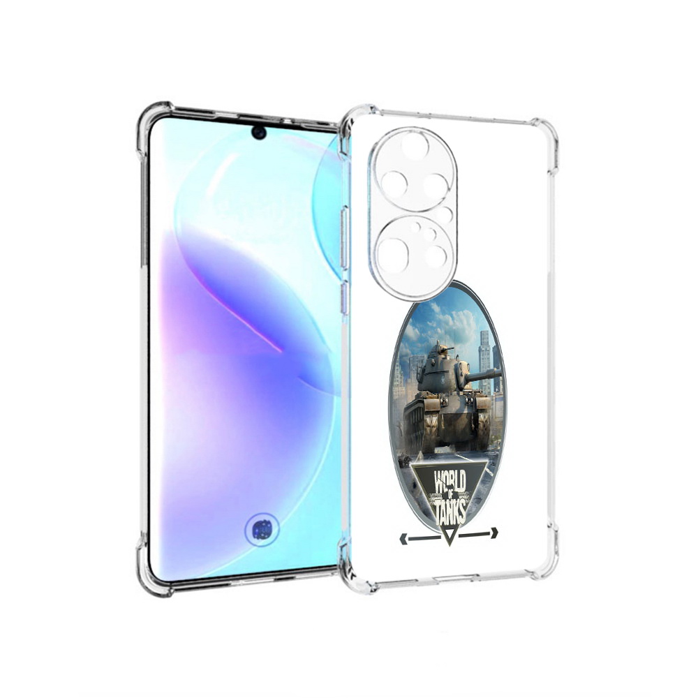 

Чехол MyPads Tocco для Huawei P50 Pro игра с танками, Прозрачный, Tocco