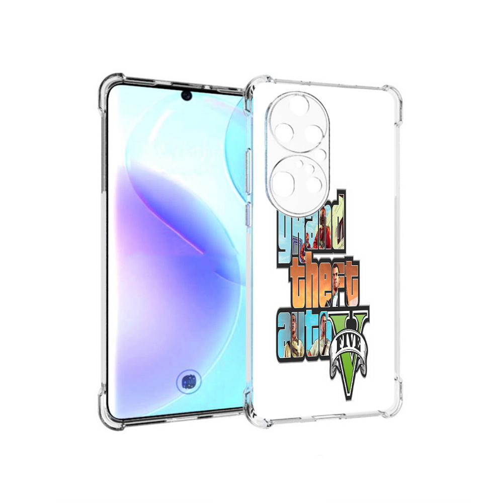 

Чехол MyPads Tocco для Huawei P50 Pro игра гта, Прозрачный, Tocco