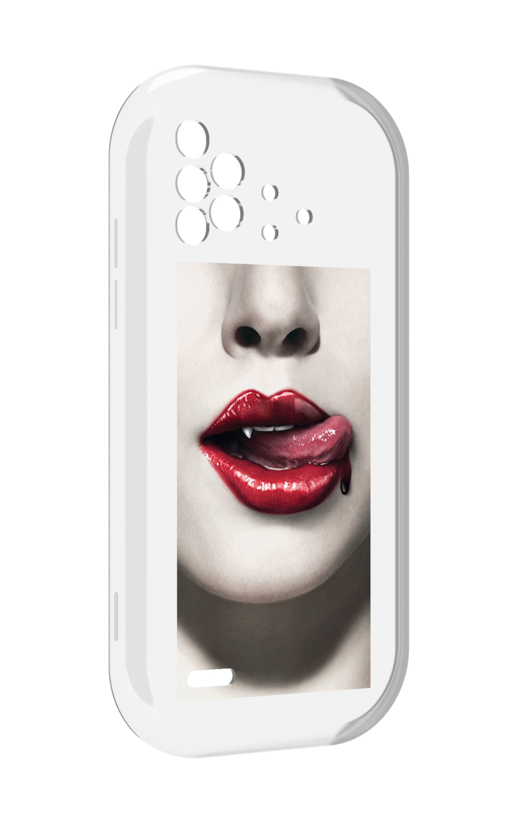 

Чехол MyPads губы-вампирши для UMIDIGI Bison X10 / X10 Pro, Прозрачный, Tocco