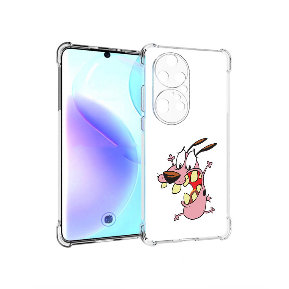 

Чехол MyPads Tocco для Huawei P50 Pro зубастый бобик, Прозрачный, Tocco