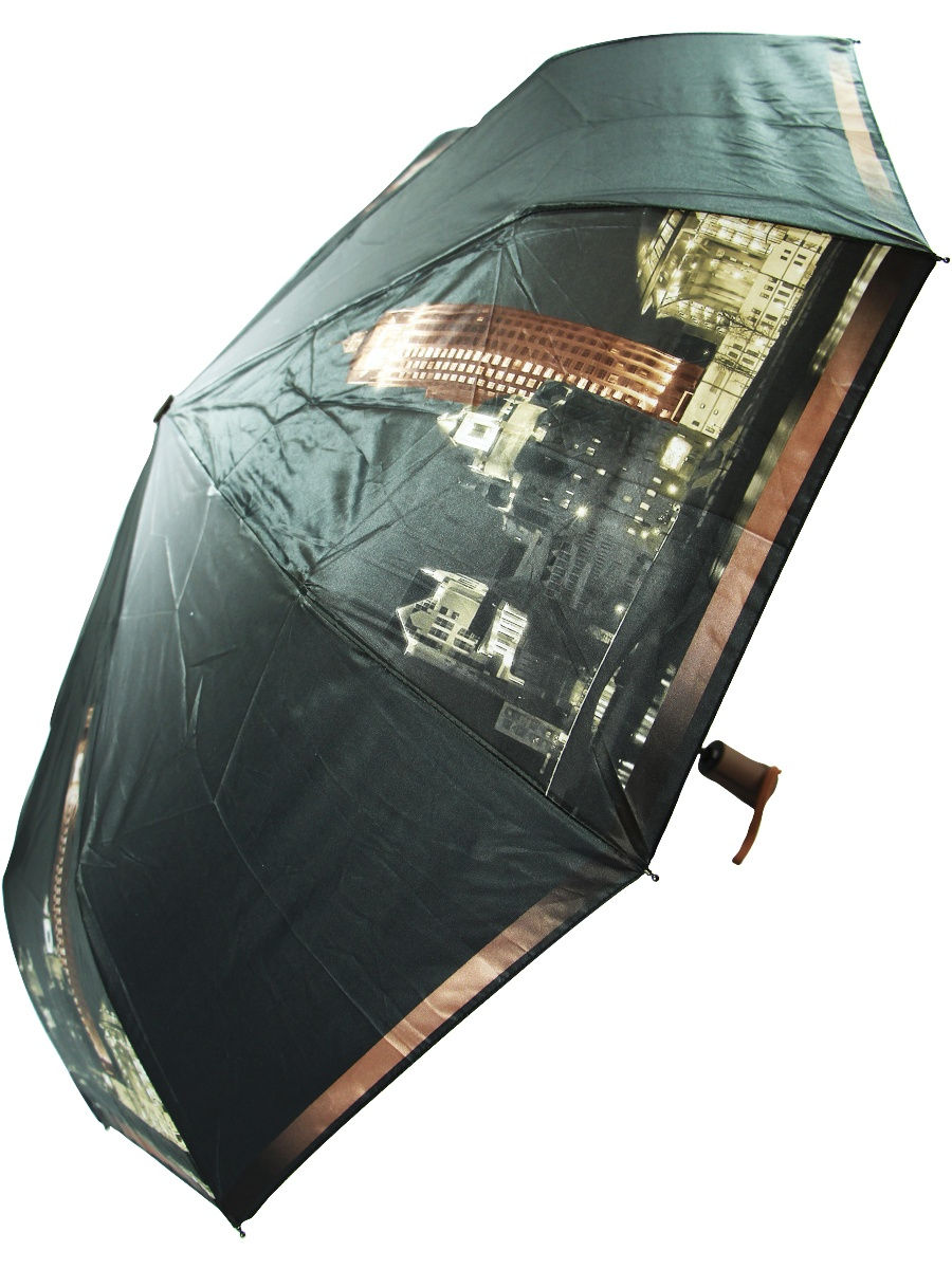 

Зонт женский RainBrella 174-9 темно-коричневый, 174-9