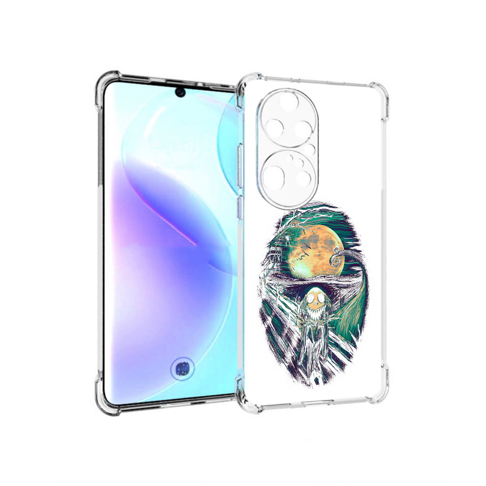 

Чехол MyPads Tocco для Huawei P50 Pro зубастое существо абстракция, Прозрачный, Tocco