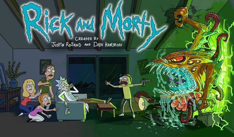

Постер к мультфильму "Рик и Морти" (Rick and Morty) A3