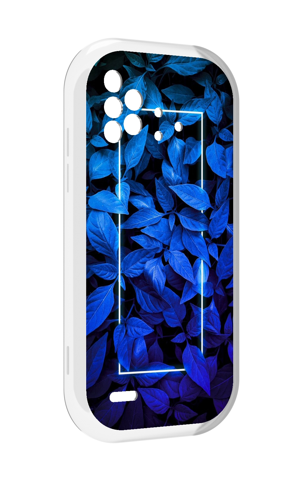 

Чехол MyPads голубые цветочки неон для UMIDIGI Bison X10 / X10 Pro, Прозрачный, Tocco