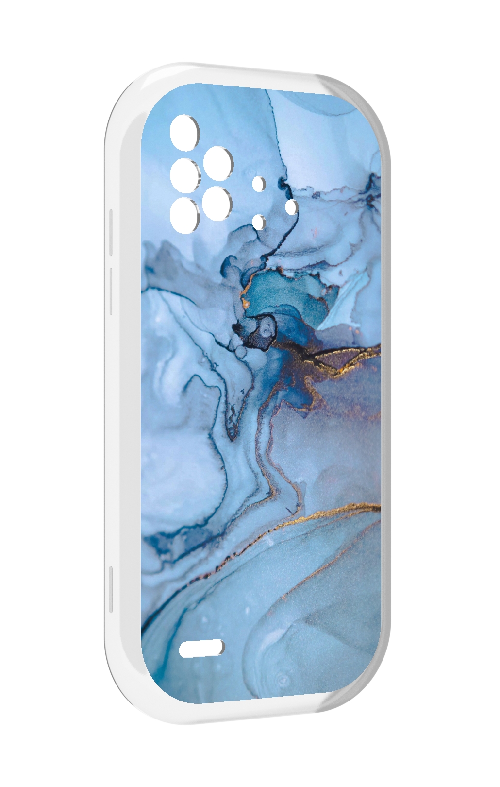 

Чехол MyPads голубой мрамор для UMIDIGI Bison X10 / X10 Pro, Прозрачный, Tocco