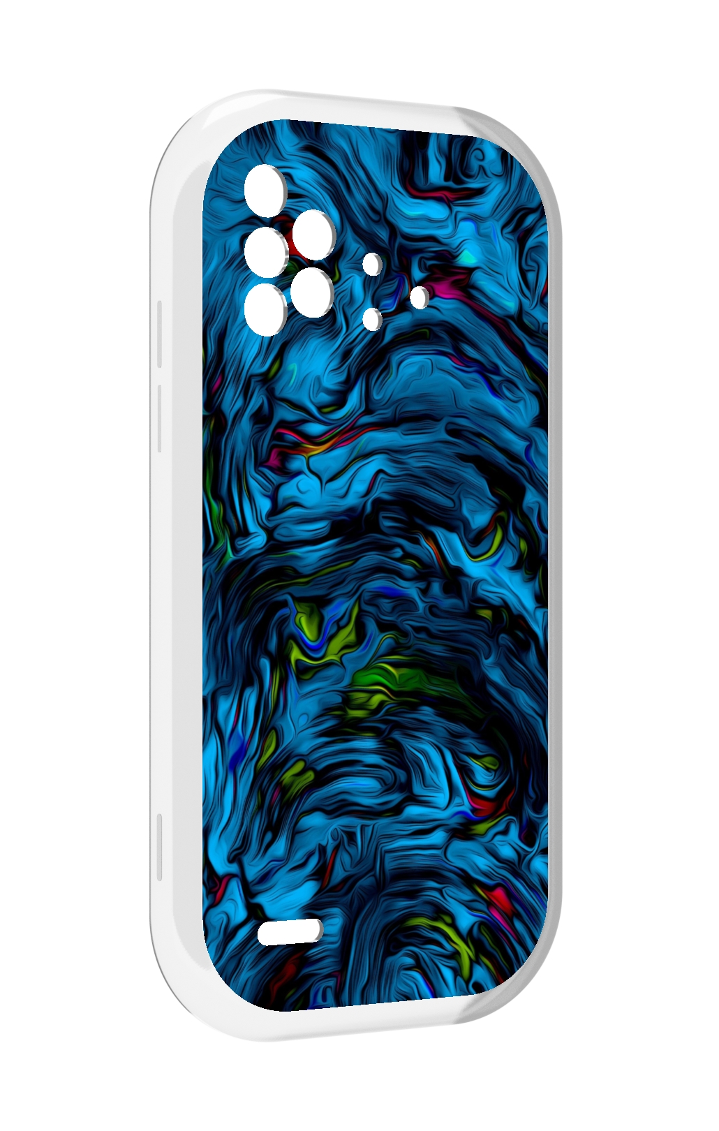 

Чехол MyPads голубая краска в темноте для UMIDIGI Bison X10 / X10 Pro, Прозрачный, Tocco