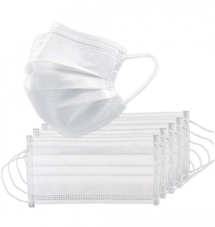 

Маска защитная, медицинская Россия инстр белая 50 шт.