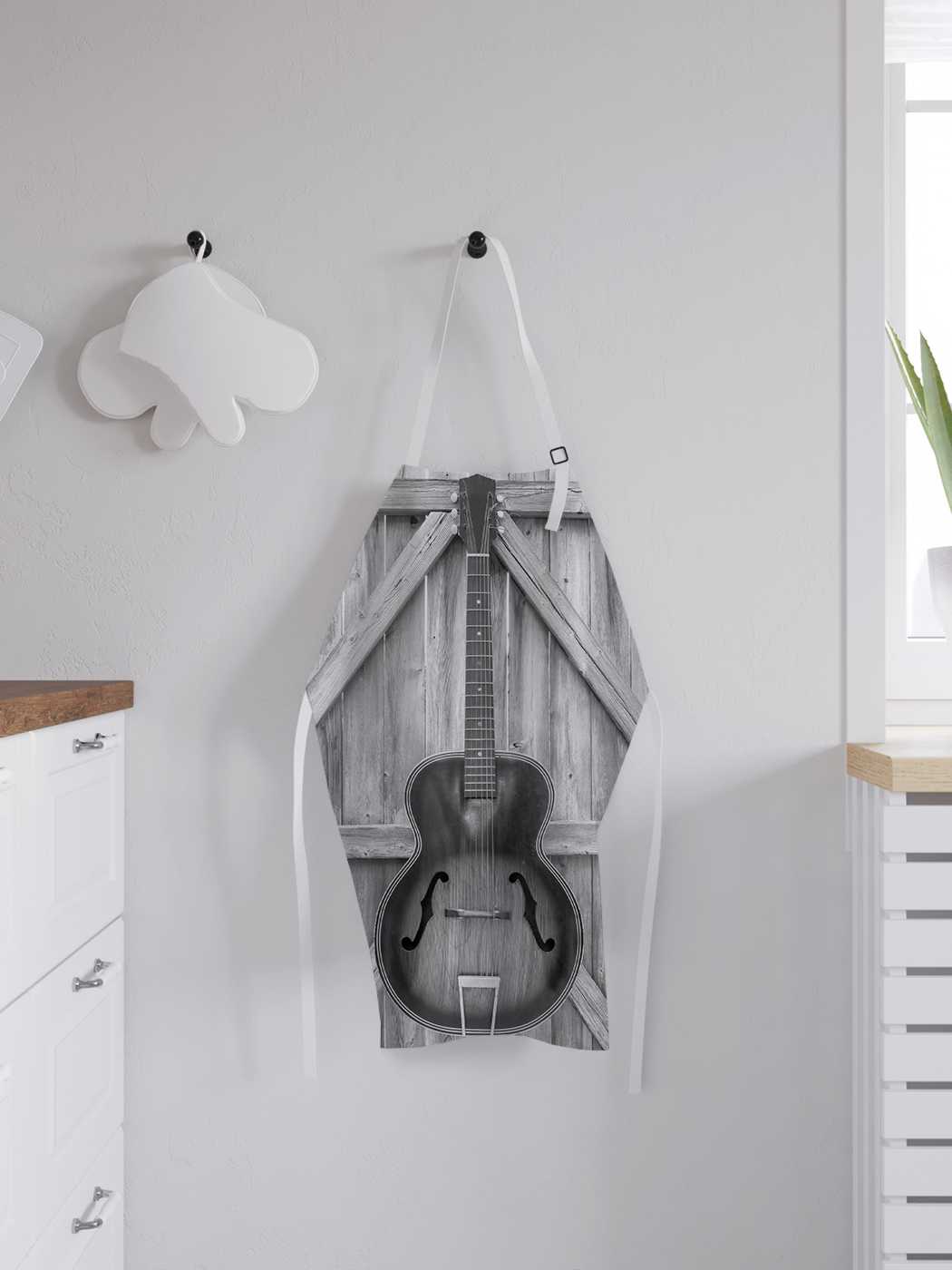 

Фартук женский для готовки JoyArty "Гитара у ворот", универсальный размер