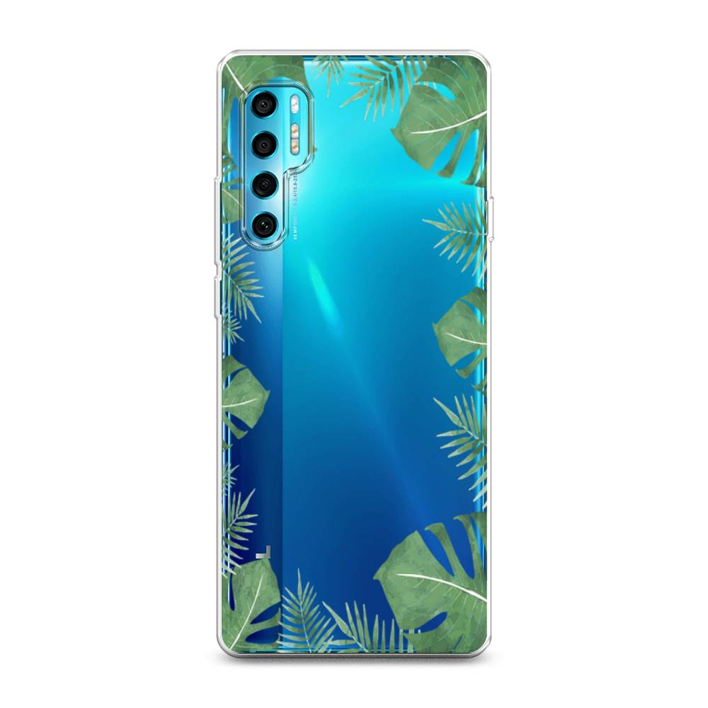 

Чехол Awog на TCL 20 Pro 5G "Листья папоротника рамка", Разноцветный, 290850-8