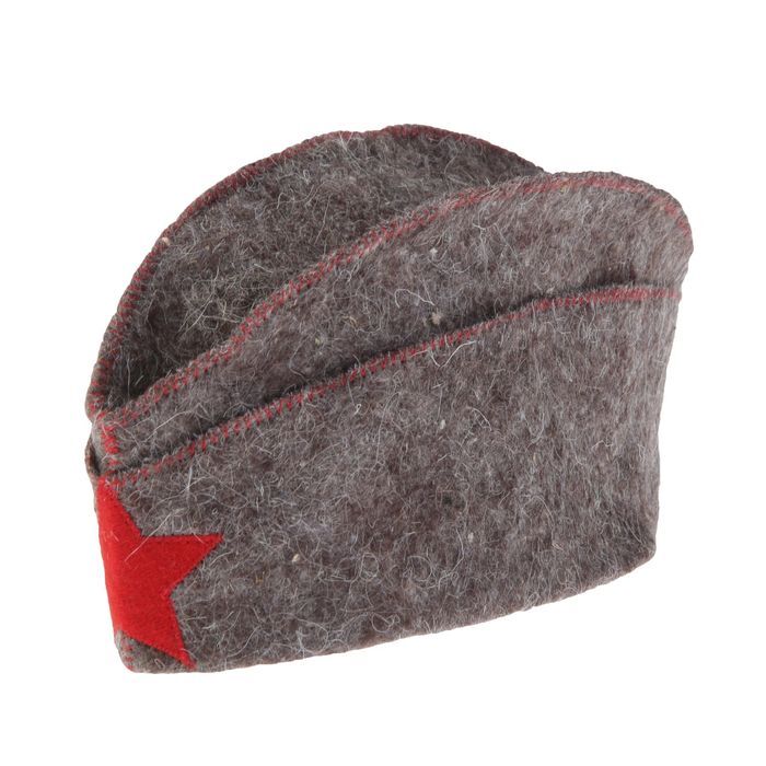

Шапка для бани Добропаровъ Пилотка Р00011560 onesize серый, Пилотка