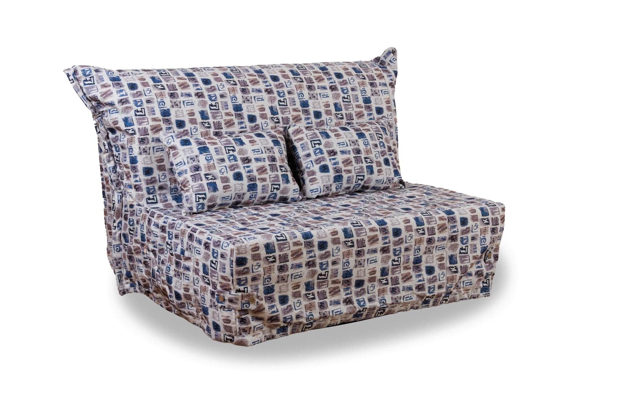 Диван-кровать Союз Мебель 120 см серый текстильный двухместный