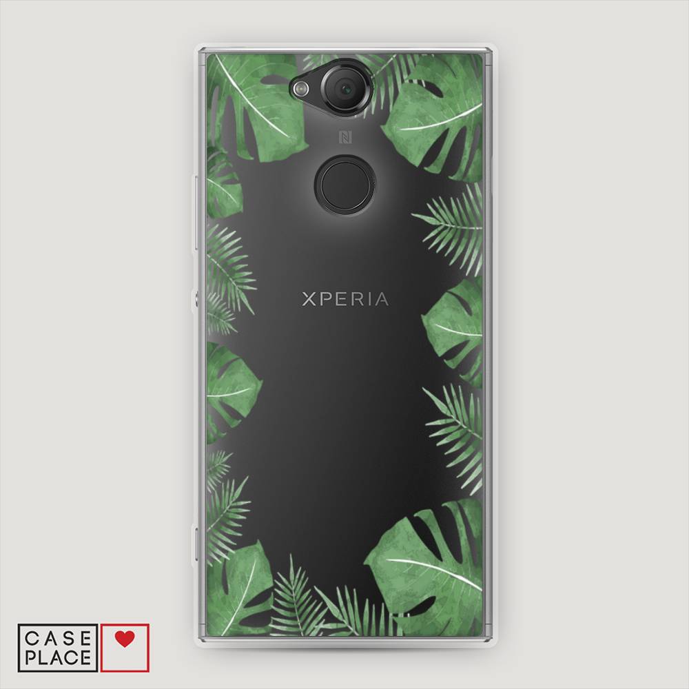 

Чехол Awog на Sony Xperia XA2 "Листья папоротника рамка", Разноцветный, 53150-8